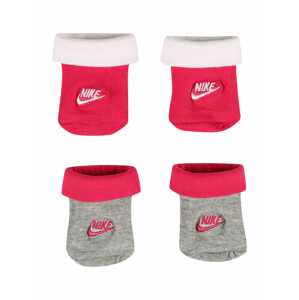 Nike Sportswear Ponožky 'FUTURA'  šedá / pink / bílá