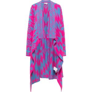 IZIA Pletený kabátek  modrá / pink