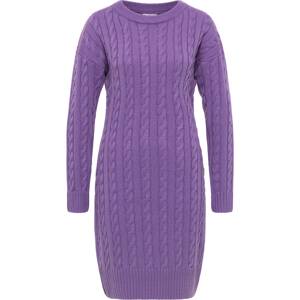 MYMO Úpletové šaty fialová