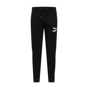 PUMA Sportovní kalhoty 'Iconic T7'  černá / bílá