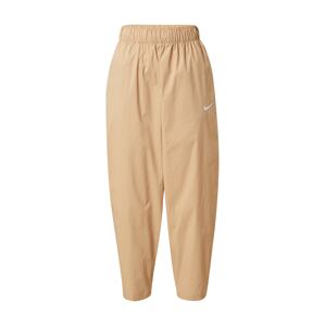 Nike Sportswear Kalhoty světle béžová / bílá