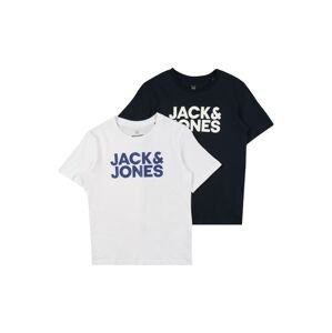 Jack & Jones Junior Tričko  modrá / noční modrá / bílá