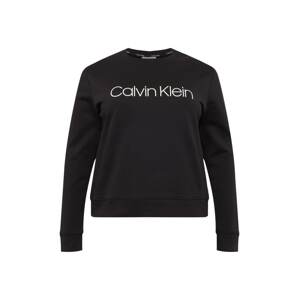 Calvin Klein Curve Mikina černá / bílá