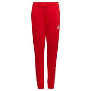 ADIDAS ORIGINALS Sportovní kalhoty ohnivá červená / bílá