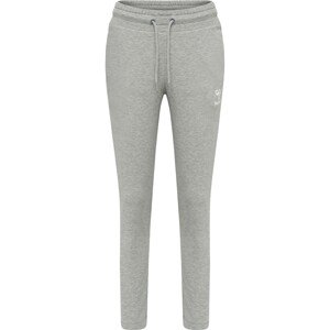 Hummel Sportovní kalhoty 'Noni 2.0'  šedý melír / bílá