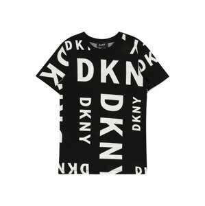 DKNY Tričko  černá / bílá