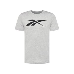 Reebok Sport Funkční tričko 'Vector'  světle šedá / černá