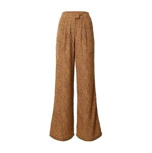 In The Style Kalhoty se sklady v pase 'BILLIE & SUZIE' cappuccino / černá