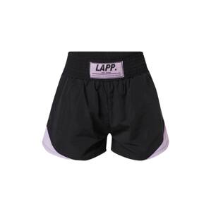 Lapp the Brand Sportovní kalhoty pastelová fialová / černá