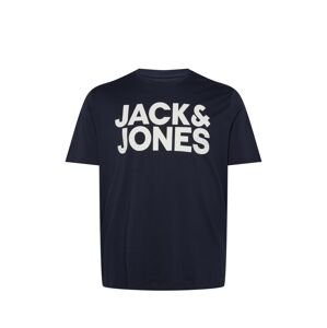 Jack & Jones Plus Tričko  noční modrá / bílá
