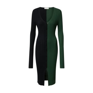 LeGer by Lena Gercke Úpletové šaty 'Kaili'  trávově zelená / černá