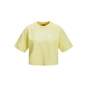 JJXX Tričko 'Brook'  světle žlutá / bílá