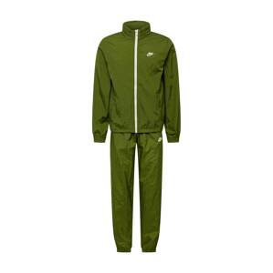 Nike Sportswear Joggingová souprava trávově zelená / bílá