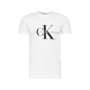 Calvin Klein Jeans Tričko kámen / černá / bílá