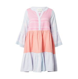 Summery Copenhagen Košilové šaty 'Kenya'  krémová / světlemodrá / oranžová / pink