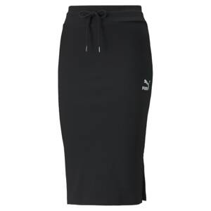 PUMA Sportovní sukně  černá / bílá