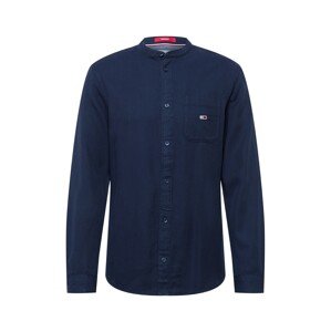 Tommy Jeans Košile 'SOLID MAO'  námořnická modř / červená / bílá