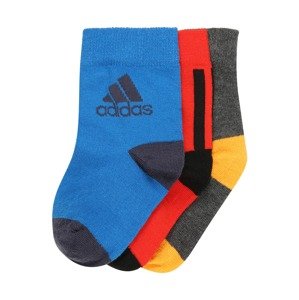 ADIDAS PERFORMANCE Sportovní ponožky  modrá / šedá / červená