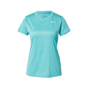 NIKE Funkční tričko  aqua modrá / bílá