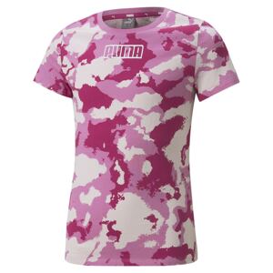 PUMA Tričko 'Alpha'  pink / růžová / starorůžová / bílá