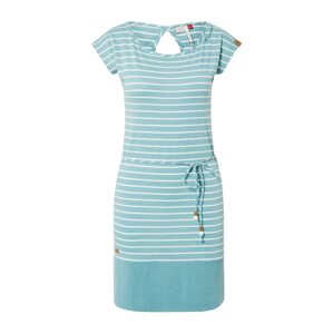 Ragwear Letní šaty 'SOHO' aqua modrá / bílá