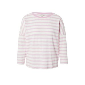 ESPRIT Tričko pastelově růžová / bílá