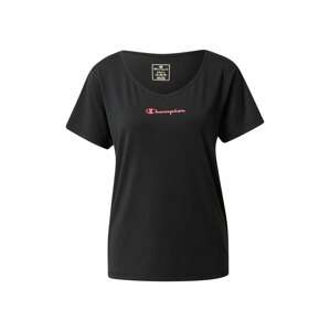Champion Authentic Athletic Apparel Funkční tričko  pink / černá