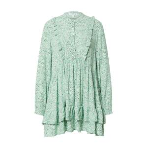 EDITED Košilové šaty 'Bijou'  modrá / pastelově zelená / bílá