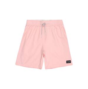 Abercrombie & Fitch Plavecké šortky  světle růžová / černá / bílá