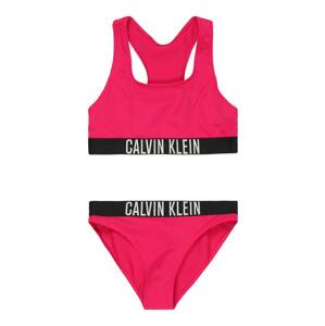Calvin Klein Swimwear Bikiny  pink / černá / bílá