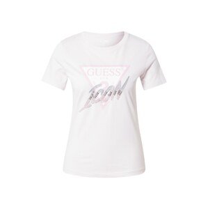 GUESS Tričko  růžová / pastelově růžová / bílá