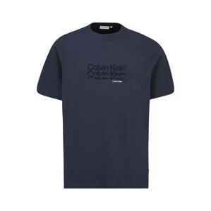 Calvin Klein Big & Tall Tričko  námořnická modř / černá / bílá