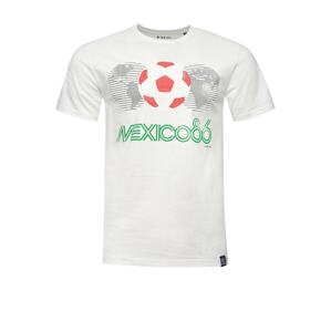 Recovered Tričko 'Fifa World Cup 1986'  zelená / červená / černá / bílá