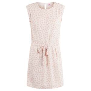 MYMO Letní šaty světle růžová / bílá