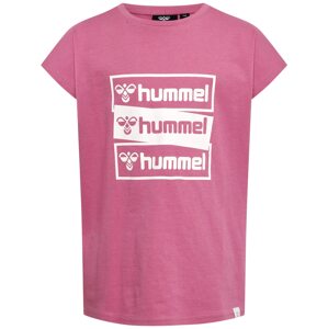 Hummel Tričko  světle růžová / bílá