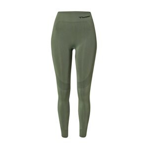 Hummel Sportovní kalhoty  zelená / černá