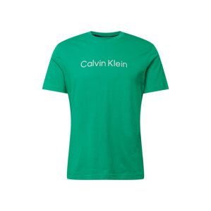 Calvin Klein Tričko  světle šedá / zelená