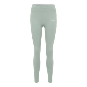 Hummel Sportovní kalhoty 'Chipo' šedá / pastelově zelená / bílá