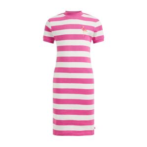 WE Fashion Šaty  pink / bílá