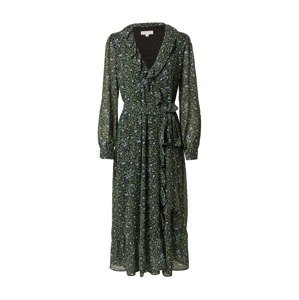 MICHAEL Michael Kors Košilové šaty 'FLORAL AND VINE'  modrá / světlemodrá / trávově zelená / černá