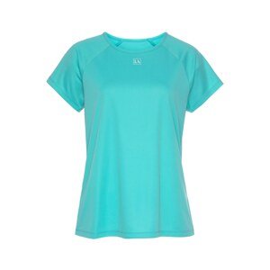 LASCANA ACTIVE Funkční tričko  aqua modrá / bílá