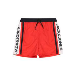 Jack & Jones Junior Plavecké šortky 'CRETE'  námořnická modř / červená / černá / bílá