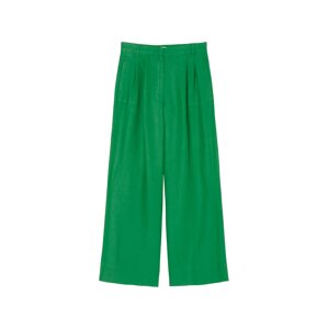 Marc O'Polo Kalhoty se sklady v pase  zelená