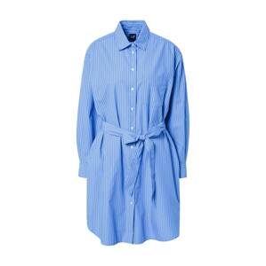 GAP Košilové šaty modrá / bílá
