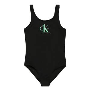 Calvin Klein Swimwear Plavky  mátová / černá