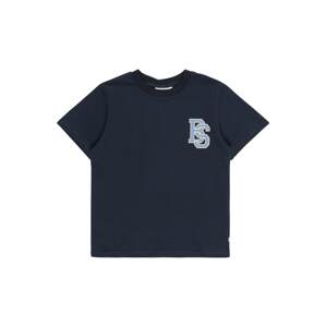 GRUNT Tričko 'Charles' béžová / námořnická modř / kouřově modrá