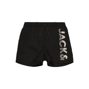 Jack & Jones Junior Plavecké šortky 'CRETE'  béžová / černá