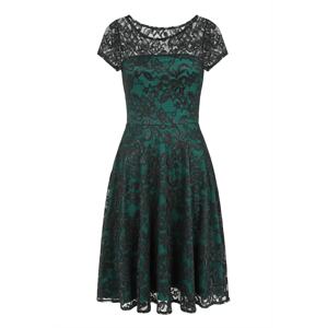 HotSquash Koktejlové šaty  smaragdová / černá