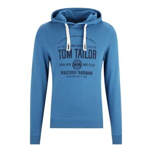 TOM TAILOR Mikina  marine modrá / azurová