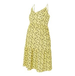 MAMALICIOUS Letní šaty 'Viky'  světle žlutá / černá / bílá